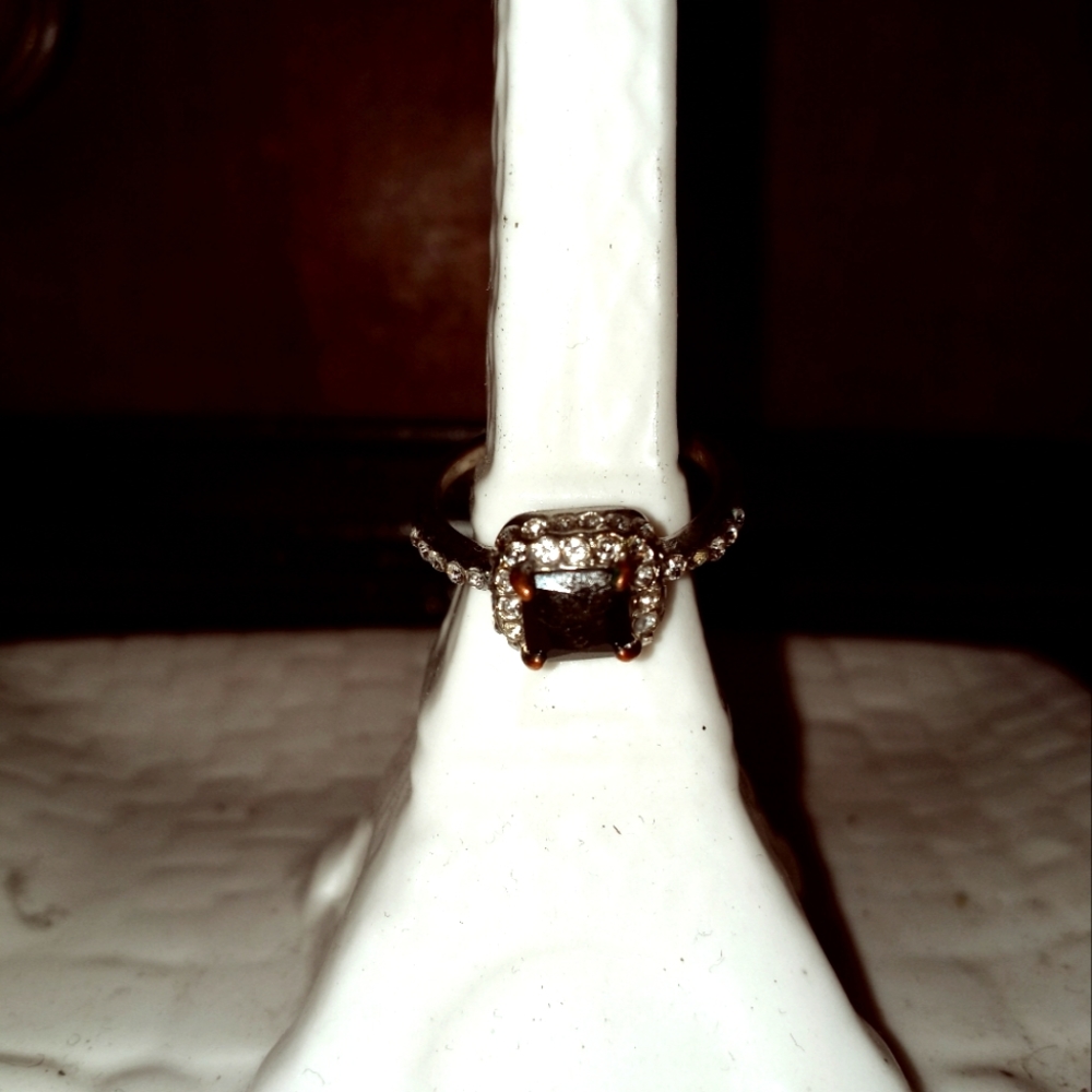 Black Onx Stone in Silver Setting #Valentine's